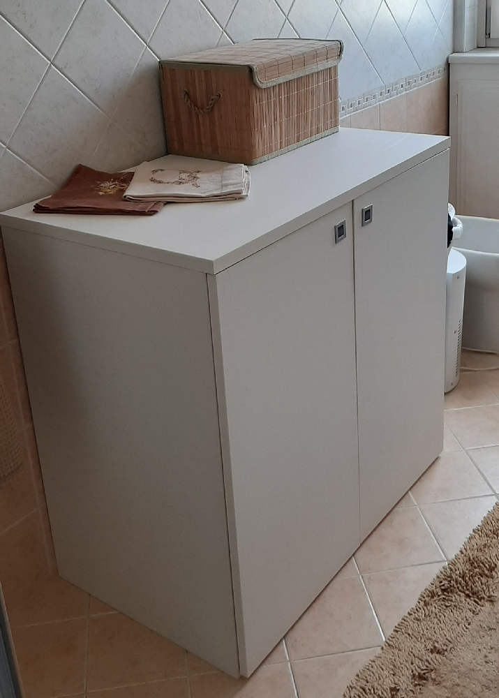 Coprilavatrice anta doppia configurata online in finitura Tortora